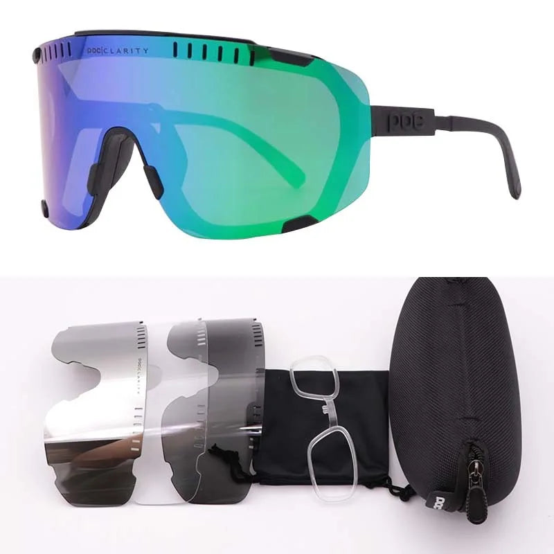 POC DEVOUR Road Bike Outdoor Windproof Glasses Sports Mountaineering Mountain Climbing Running Bike Riding Windproof Glasses