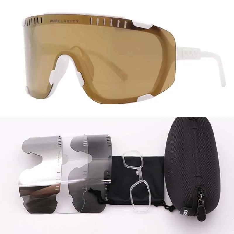 POC DEVOUR Road Bike Outdoor Windproof Glasses Sports Mountaineering Mountain Climbing Running Bike Riding Windproof Glasses
