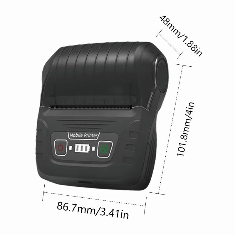 SINMARK Mini Printer with 4 Rolls Label Portable Sticker Maker Complimentary Storage Bag 2-Inch Labeler