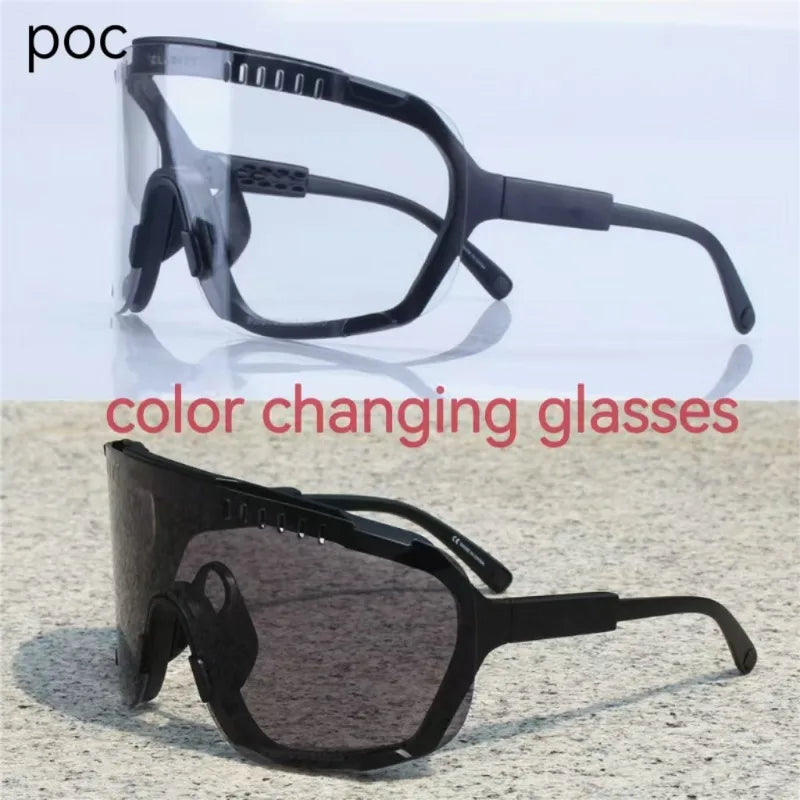POC DEVOUR Road Bike Outdoor Windproof Glasses Sports Mountaineering Mountain Climbing Running Bike Riding Windproof Glasses