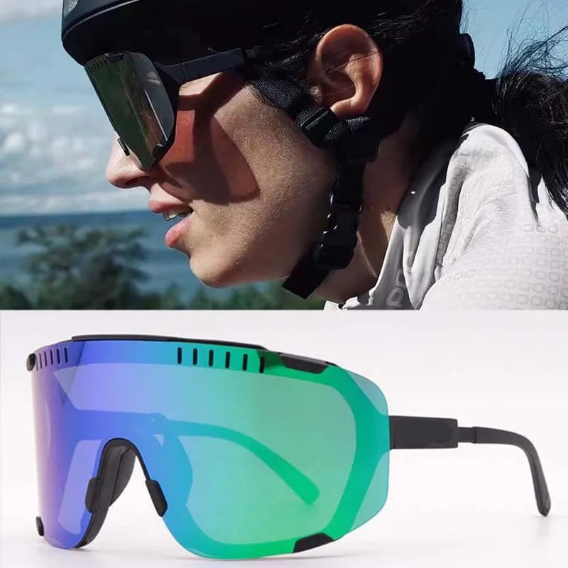 POC DEVOUR Road Bike Outdoor Windproof Glasses Sports Mountaineering Mountain Climbing Running Bike Riding Windproof Glasses